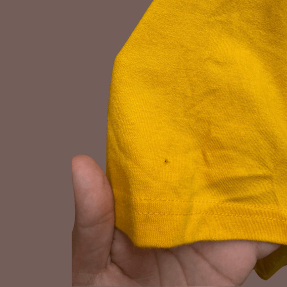 UCSB Lacrosse Tee | Hanes Beefy‑T | Yellow | Size XL | Vintage - Picture 5 of 5